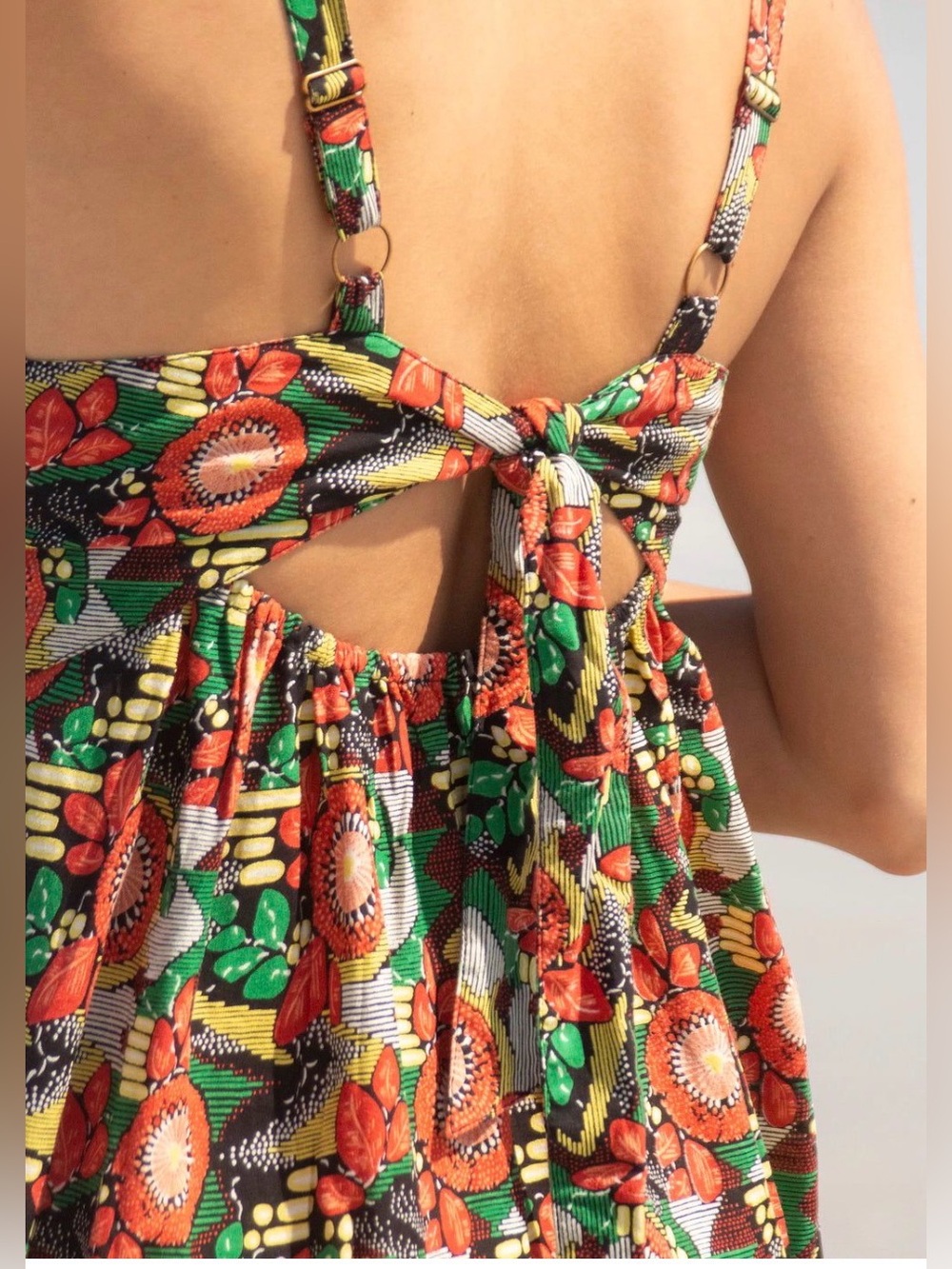 NATURAL LIFE Floral High-Low Maxi Sundress - Picture 2 of 9